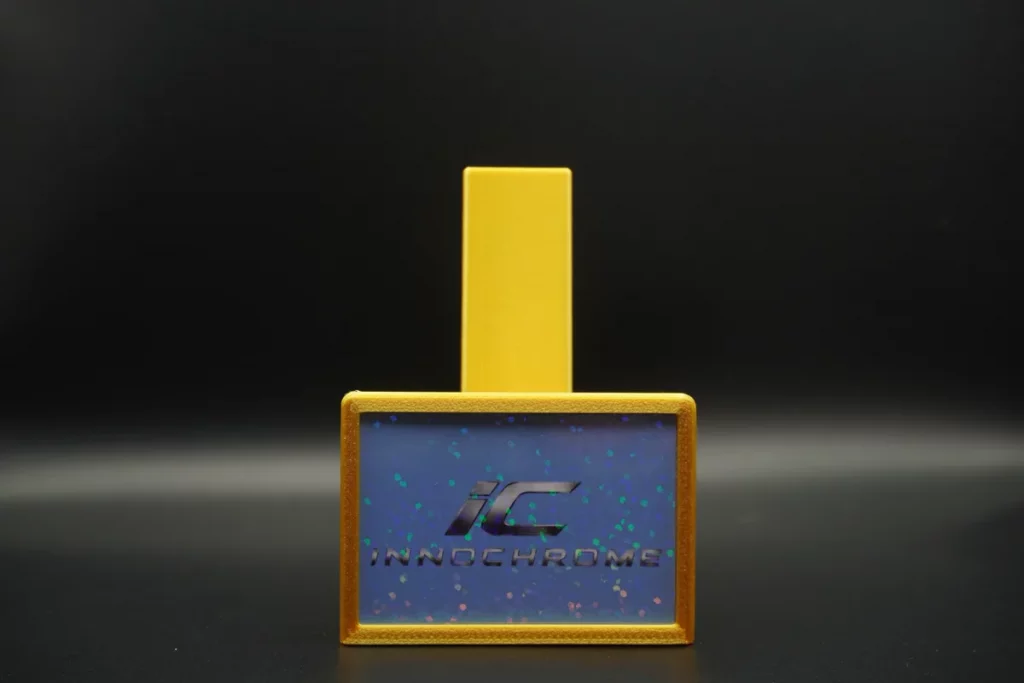 Kartenhalter Gold + 4 Design-Plättchen